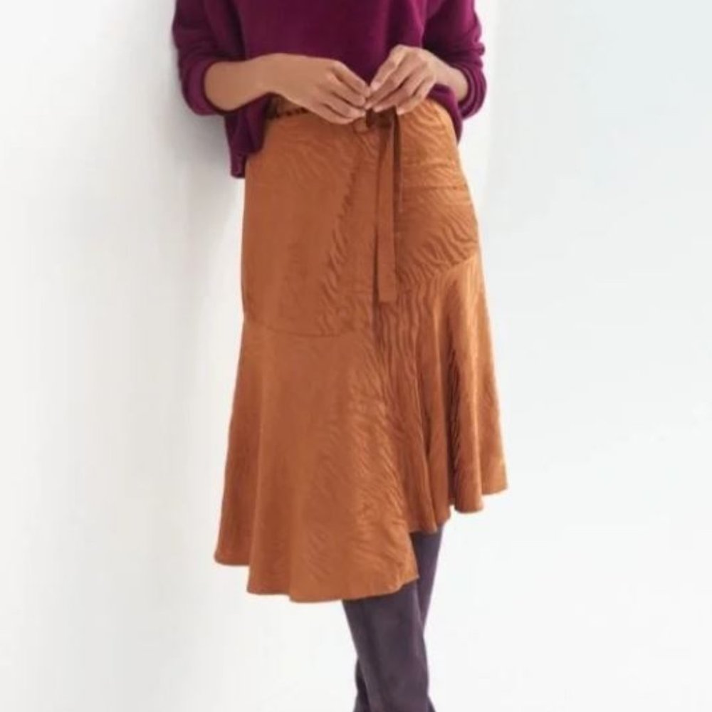 Maeve Tamra Jacquard Midi Skirt